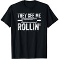thumbnail image 1 of They See Me Rollin' Funny Baker Baking T-Shirt, 1 of 4
