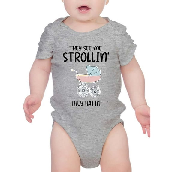 They See Me Strollin' Bodysuit Infant -Smartprints Designs, 12 Months