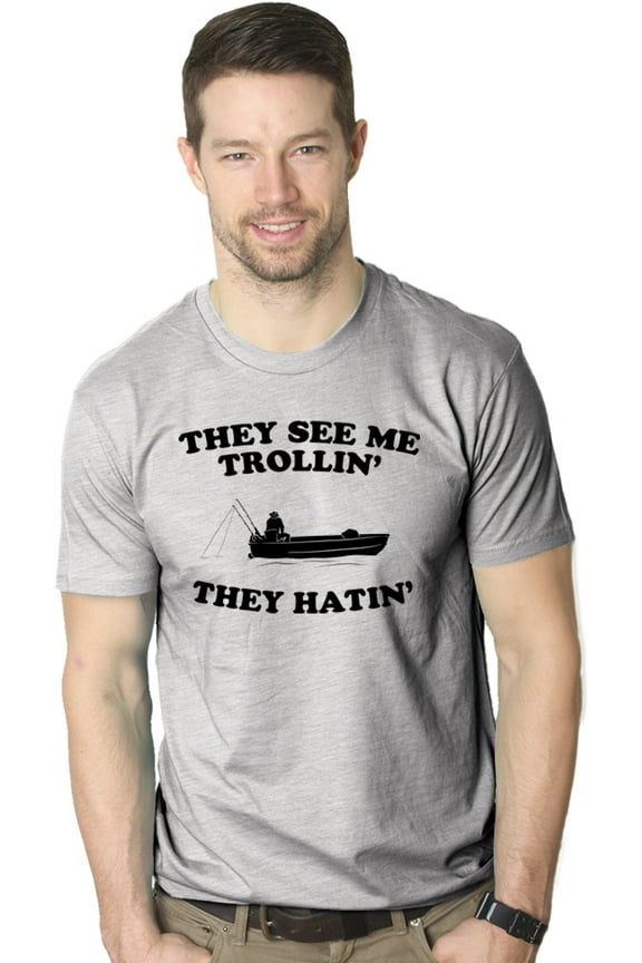 They See Me Trollin T Shirt Funny Fishing Shirts Fish Jokes Summer Camping Graphic Tees