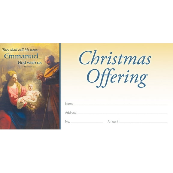 They Shall Call His Name... - Offering Env - Christmas (Other)