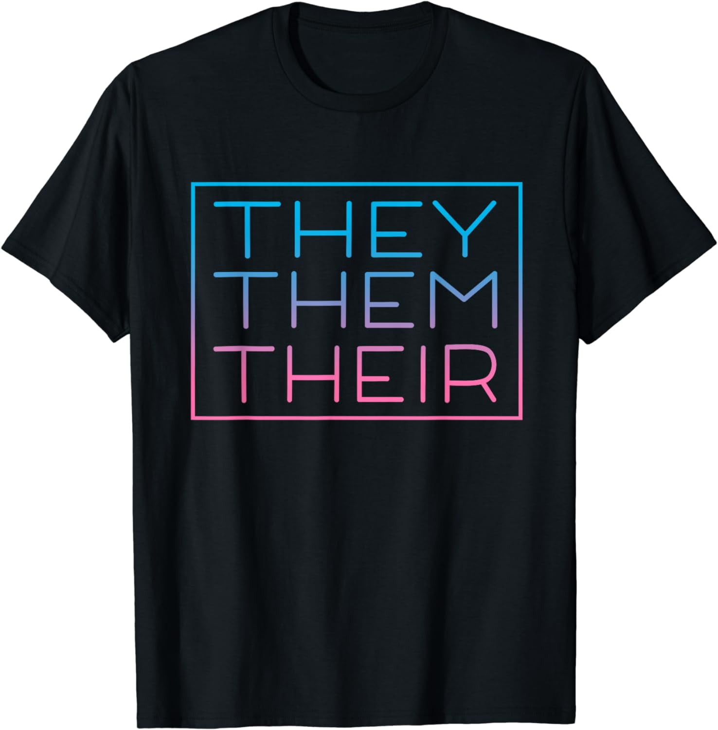 They Them Their Pronouns for Nonbinary Enby NB LGBTQ Pride T-Shirt ...