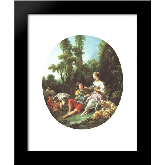 They Thinking About the Grape 20x24 Framed Art Print by Francois Boucher