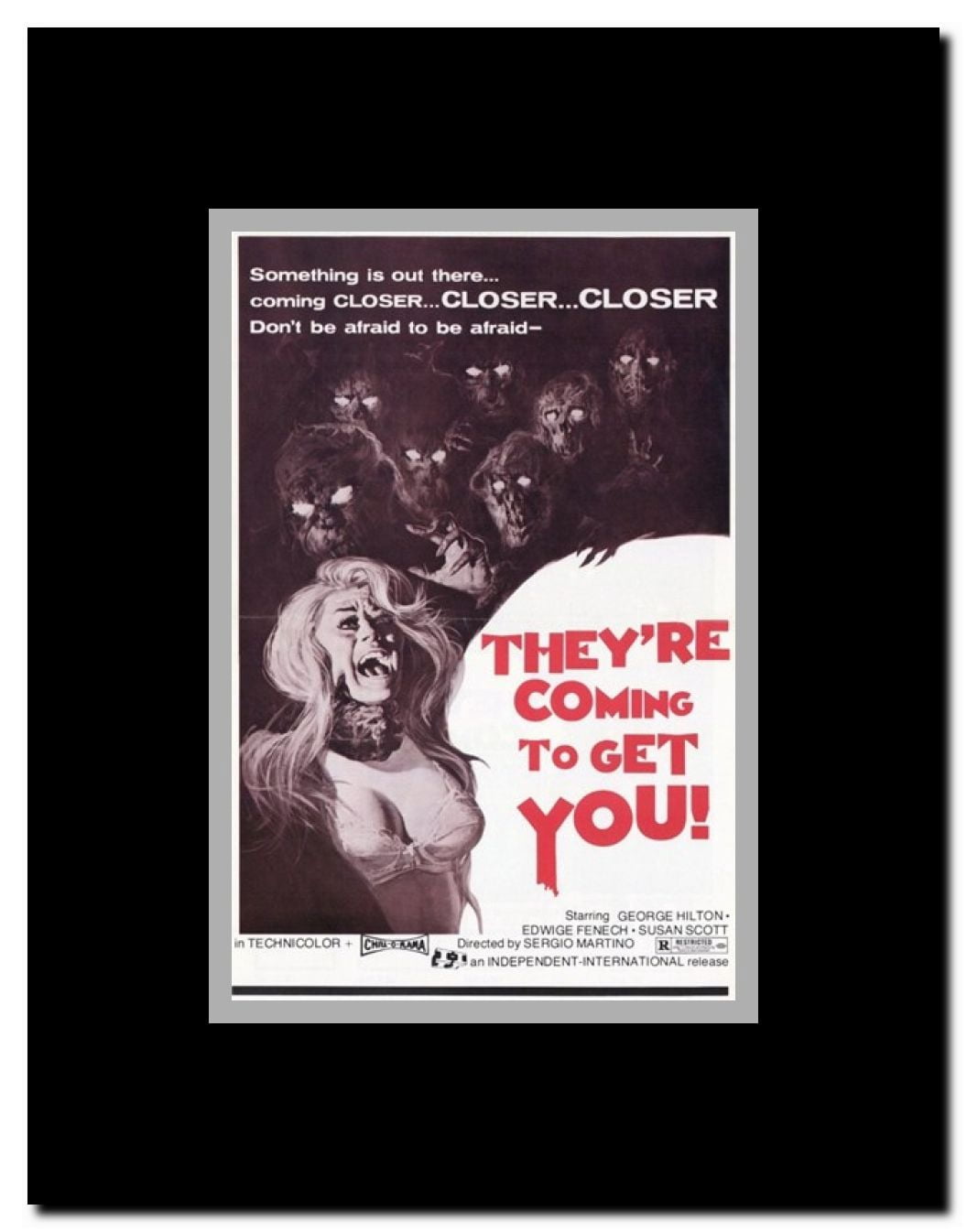 They're Coming to Get You Framed Movie Poster
