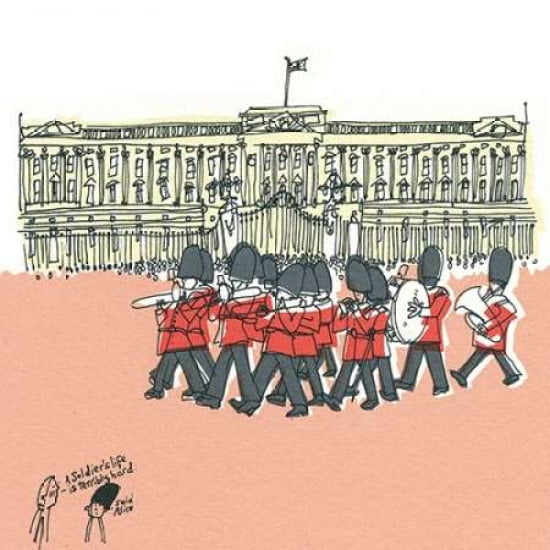 Theyre changing guard at Buckingham Palace II Canvas Art - Susie Brooks (24 x 24)