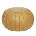 thumbnail image 1 of Thgonwid Faux Suede Indoor Round Poufs, Yellow, 21.6" x 13", 1 of 6