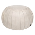 thumbnail image 1 of Thgonwid Handmade Faux Suede Indoor Poufs, Beige , 21.6" x 13", 1 of 5