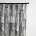 thumbnail image 1 of Thiago Linen Dark Denim Blue Pinch Pleat Drapery Panel - Pair 20"x120", 1 of 5