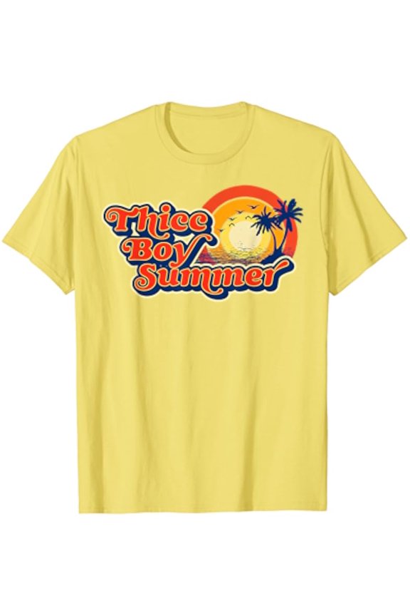 Thicc Boy Summer! Funny Fit2Serve 90'S Style Beach Graphic T-Shirt Unisex S-5XL Hot Trending Shirt, Vintage Birthday Gift