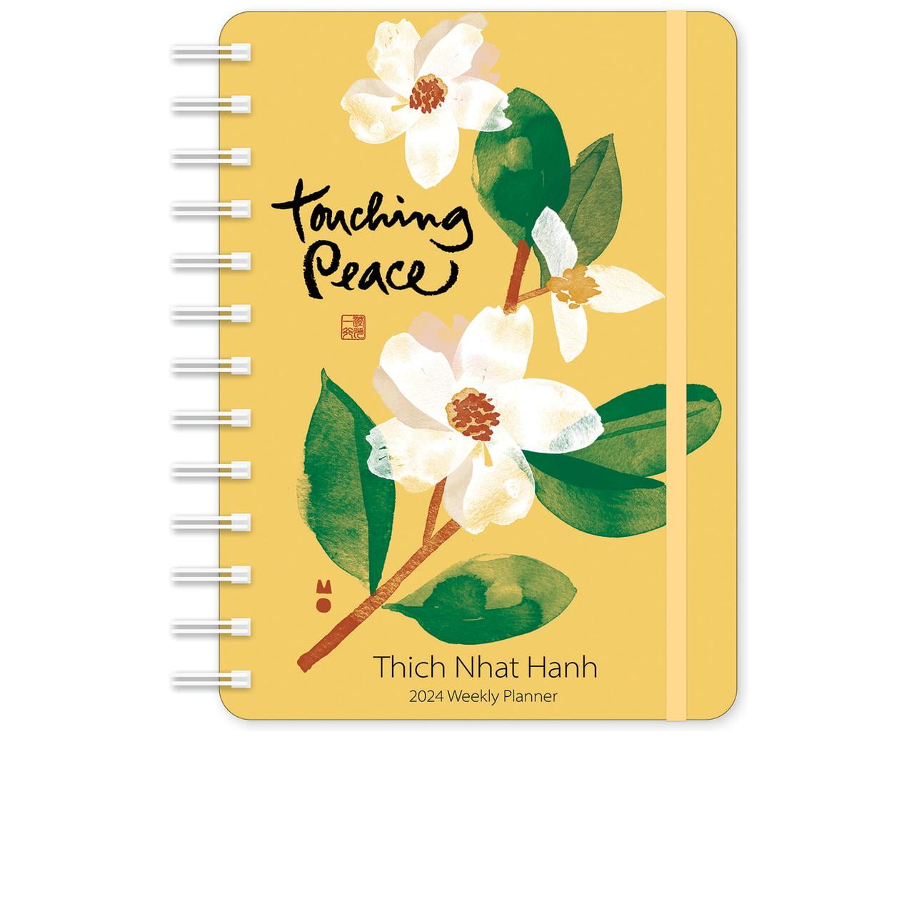 Thich Nhat Hanh 2024 Wall Calendar Touching Peace 12" x 24" Open