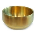 thumbnail image 1 of Thick 304 Stainless Steel Bowls, Small Double Wall Rice Bowls, Stainless Steel Soup Bowl Salad Bowl Noodle Bowl, Metal Bowls for Fruit Cereal Snack Appetizer (Gold, 5.1in), 1 of 7