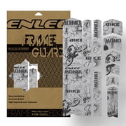 Thick 3D PVC Bicycle Frame Protector Film - Shock-Absorbing & Anti-Scratch Guard Sticker Set for All Bikes, All-Weather Protective Wrap Design 15 x 9 Inches / 38 x 23 cm