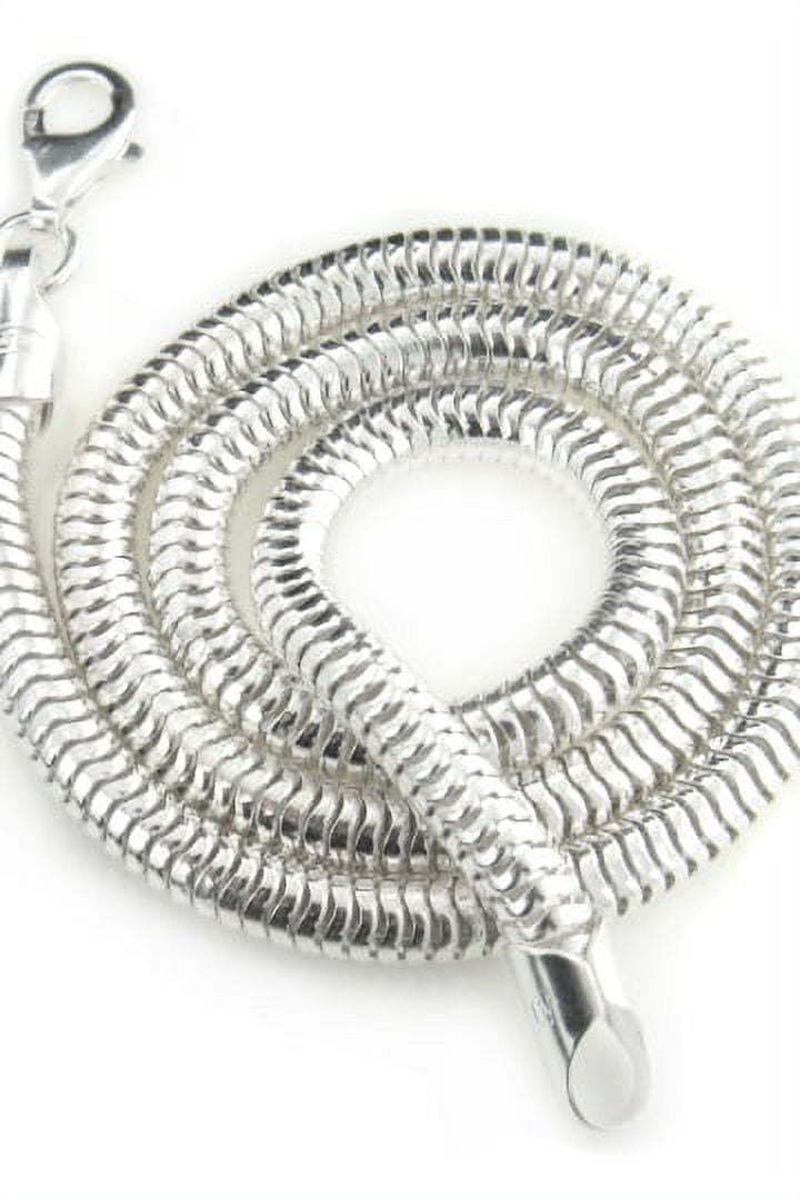 Thick silver snake chain discount