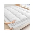 thumbnail image 1 of Thick 600GSM Cooling Quilted Mattress Topper with Deep Pocket 8-21", Breathable Noiseless Protector, Machine Washable for All Beds, Extra Thick Support, 1 of 13