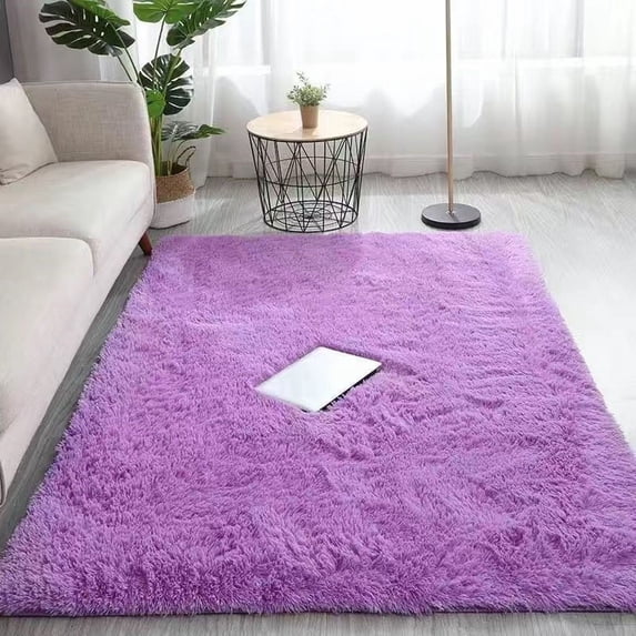 Thick Area Rug Cream White Fluffy Shag 31.2*47.2in for Girls Bedroom, Soft Plush Fuzzy Shagggy Carpet for Living Room, Thickened Washable Non-Slip Furry Rug for Kids Toddler Boys Dorm Nursery, p