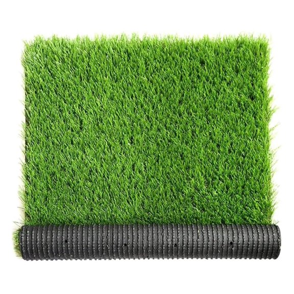 Thick Artificial Grass Customized Size 1 x 34 Feet, 1.38" Realistic Indoor Outdoor Garden Lawn Landscape Synthetic Grass Mat Fake Grass Rug