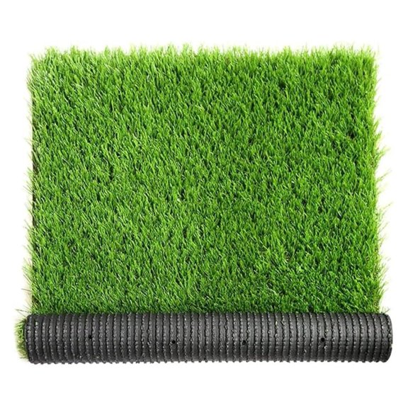 Thick Artificial Grass Customized Size 1 x 35 Feet, 1.38" Realistic Indoor Outdoor Garden Lawn Landscape Synthetic Grass Mat Fake Grass Rug