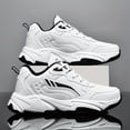 thumbnail image 1 of [Thick Athletic Shoes] | Lace-Up Thick Athletic Footwear Men's Shock-Absorbing Breathable Sports Shoes, 1 of 9