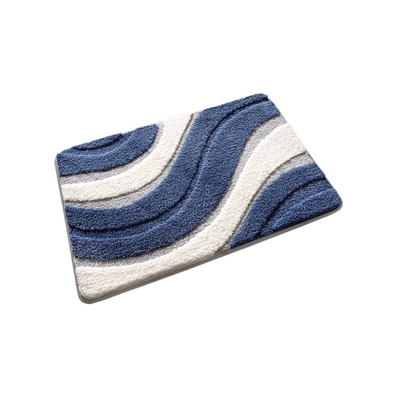 Thick Bathroom Rugs Mat,Bath Mats for Bathroom Non Slip,Luxury Bathroom Carpet Mat,Ultra Soft and Absorbent Ultra-fine Fiber Bath Blanket Non Slip Plush and Soft Bath Blanket Machine Washable