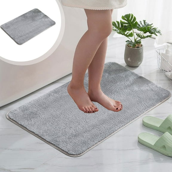 Thick Bathroom Rugs Mat,Bath Mats for Bathroom Non Slip,Straight Plush Carpet Floor Mats for Bedroom Living Room Bathroom,Absorbent Non-slip Mats,Kitchen Floor Mats Machine Washable Bathroom Carpets