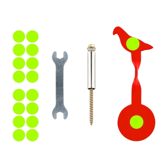 Thick Bidirectional Rotating Targets, 360-Degree Rotating Steel Targets Outdoor Catapults Practice Aiming Targets