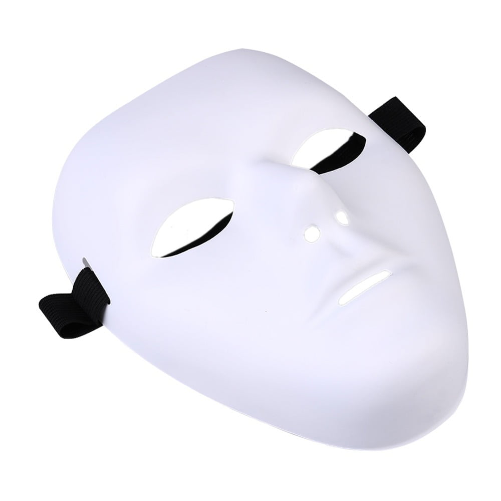 hud Værdiløs Narabar Thick Blank Male The Phantom Mask Costume White Face Mask Paintable -  Walmart.com