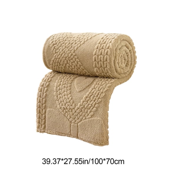 Thick Blankets for Winter Double Layer Raschel Blanket, Blue Polyester Soft and Thick Warming Blanket for Bed for Sofa Other Scenes