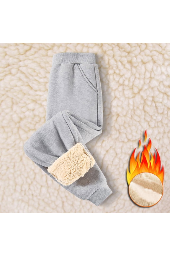Thick Casual Sports Pants for Boys - Warm Outdoor Trousers Comfortable Kids Athletic Pants Versatile Activewear for Play and Adventure