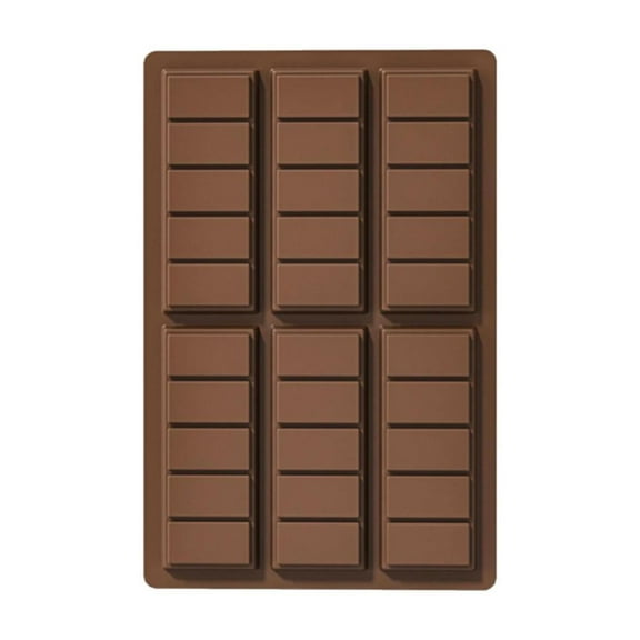 Thick Chocolate Bar Silicone Mold,Silicone Bars Making Set Break Apart Wax Melt Mould Easy Release Soy Candle Mould Rectangle Non Stick for Protein and Energy Soap Home Diy Handmade Gifts
