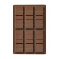 Thick Chocolate Bar Silicone Mold Yh913, Silicone Snap Bars Making Set Break Apart Wax Melt Mould Easy Release Soy Candle Mould Rectangle Non Stick for Protein and Energy Soap Home Diy Handmade Gifts