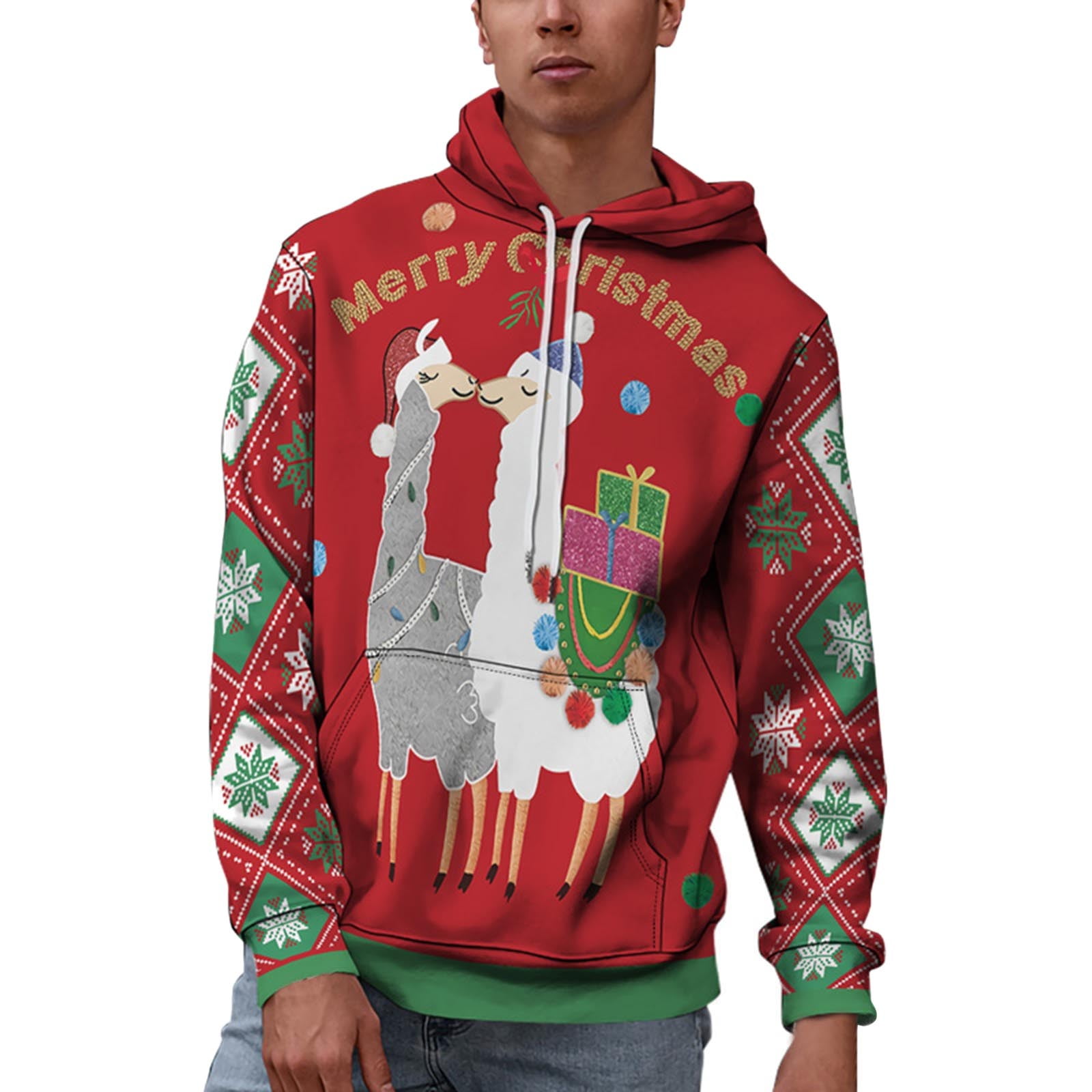 Thick Christmas Printed Hooded Shirt Sweat Men Hoodie Hoodie Sweatshirt  Designer Hoodies - Walmart.com