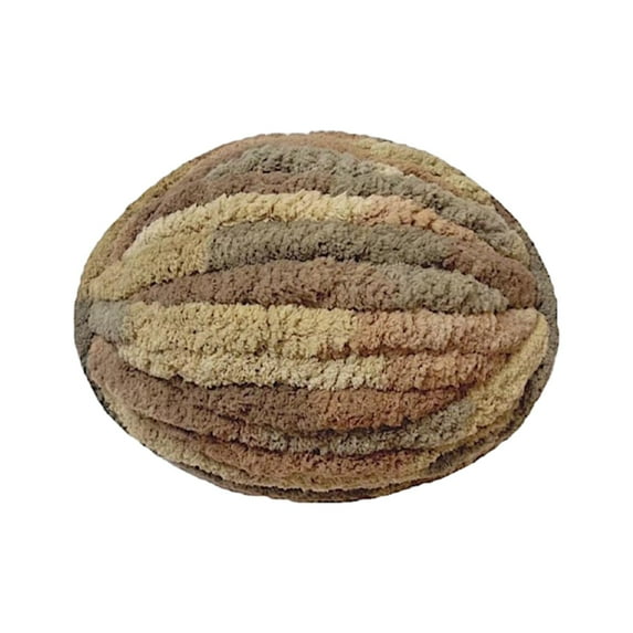 Thick Chunky Yarn Chunky Wool Yarn Bulky Yarn for Crocheting Arm Knitting Yarn Weight Yarn Knit Yarn for Knitted Blanket Mat Weaving Sweater Brown Khaki
