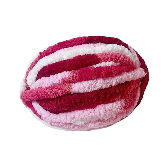Thick Chunky Yarn Chunky Wool Yarn Bulky Yarn for Crocheting Arm Knitting Yarn Weight Yarn Knit Yarn for Knitted Blanket Mat Weaving Sweater Pink Rose Red