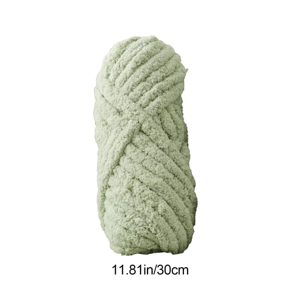 Thick Chunky Yarn for Crocheting and Knitting - Bulky Weight Polyester Yarn Roll for Slippers Scarves Blankets Hats and Coats - Soft Durable Craft Yarn for Home DIY Projects - 200g Single Skein