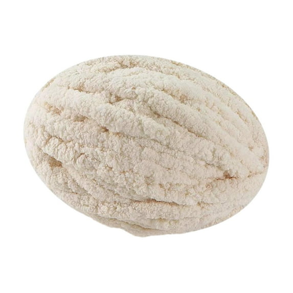 Thick Chunky Yarn Filling Polyester Yarn for Knitted Blanket Weaving Sweater Beige