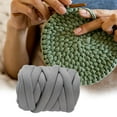 thumbnail image 1 of Thick Chunky Yarn Hand Knit Yarn DIY Weight Yarn for Macrame Rug Making Hats gray, 1 of 8