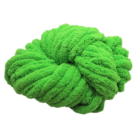 Thick Chunky Yarn Weight Yarn Hand Knitting Arm Knit Yarn DIY Hand Knit Yarn Bulky Yarn for Pet Bed Sweaters Hats Craft Scarf Green