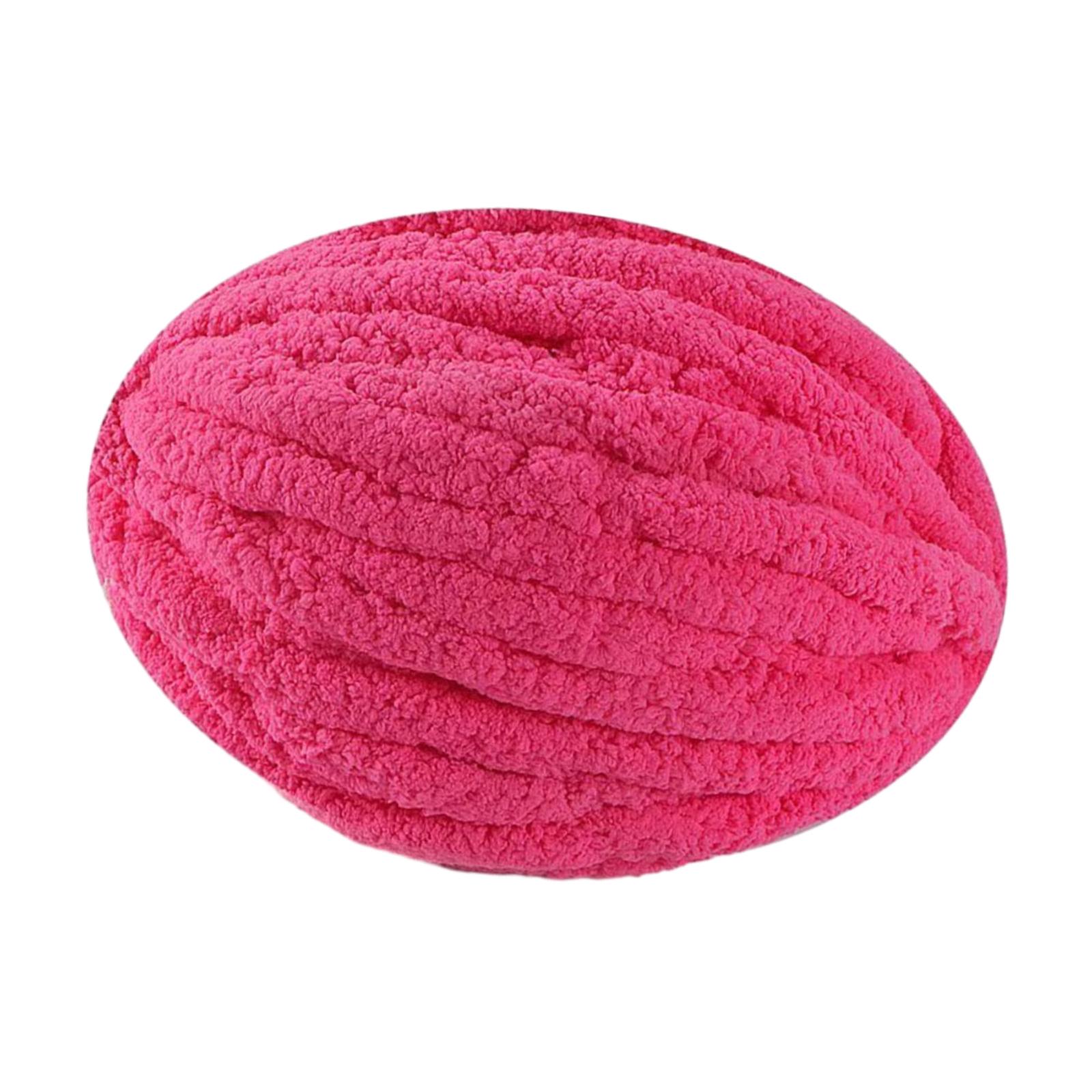 Thick Chunky Yarn, Chunky Wool Yarn, Soft Polyester Yarn, Arm Knitting Yarn,  Weight Yarn, Knit Yarn for Knitted Blanket/ Sweater/ Weaving Macrame Rose  Pink 