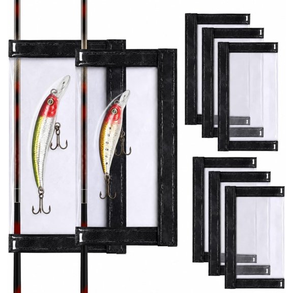 Thick Clear Fishing Lure Wraps with Hook & Loop Closure