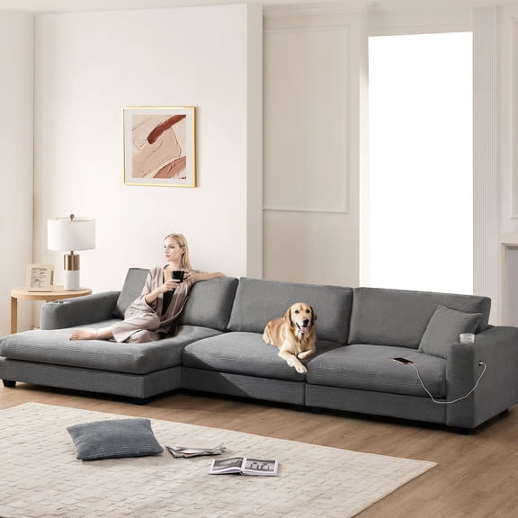 Thick Corduroy and Sturdy Frame - Durable Comfort for Home Use