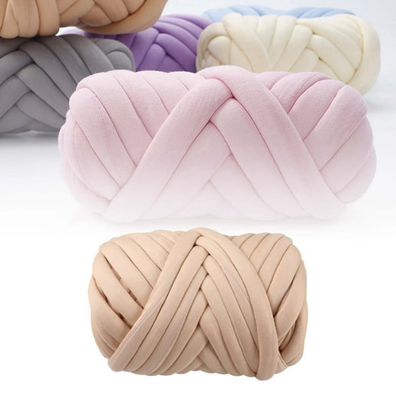 Thick Core Yarn Hand Woven Fabric Strip Crochet Blanket Cushion DIY Knitting Thread for Home