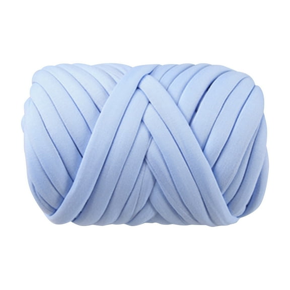 Thick Core Yarn Hand Woven Fabric Strip Thread Crochet Blanket Cushion Thread Super Yarn Bag Floor Mat for DIY Crafting and Home Use