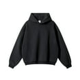 thumbnail image 1 of Thick Cotton Lined Hoodies Winter Oversized Blank Hoodies Warm Sweatshirts, 1 of 5