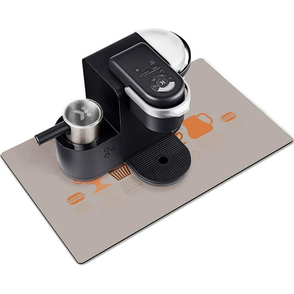 Thick Counter Protector Absorbent Coffee Machine Spill Mat,Coffee Machine protector,Desk protector,Prevent Moving,Coffee Mat Placemats Under Any Drink Coffee,Tea