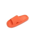 thumbnail image 1 of Thick Cushioned Platform Comfy Slippers for Women and Men Summer Beach ?Indoor Outdoor Rubber Open Toe Slides (Orange, Women 9/Men 7), 1 of 5