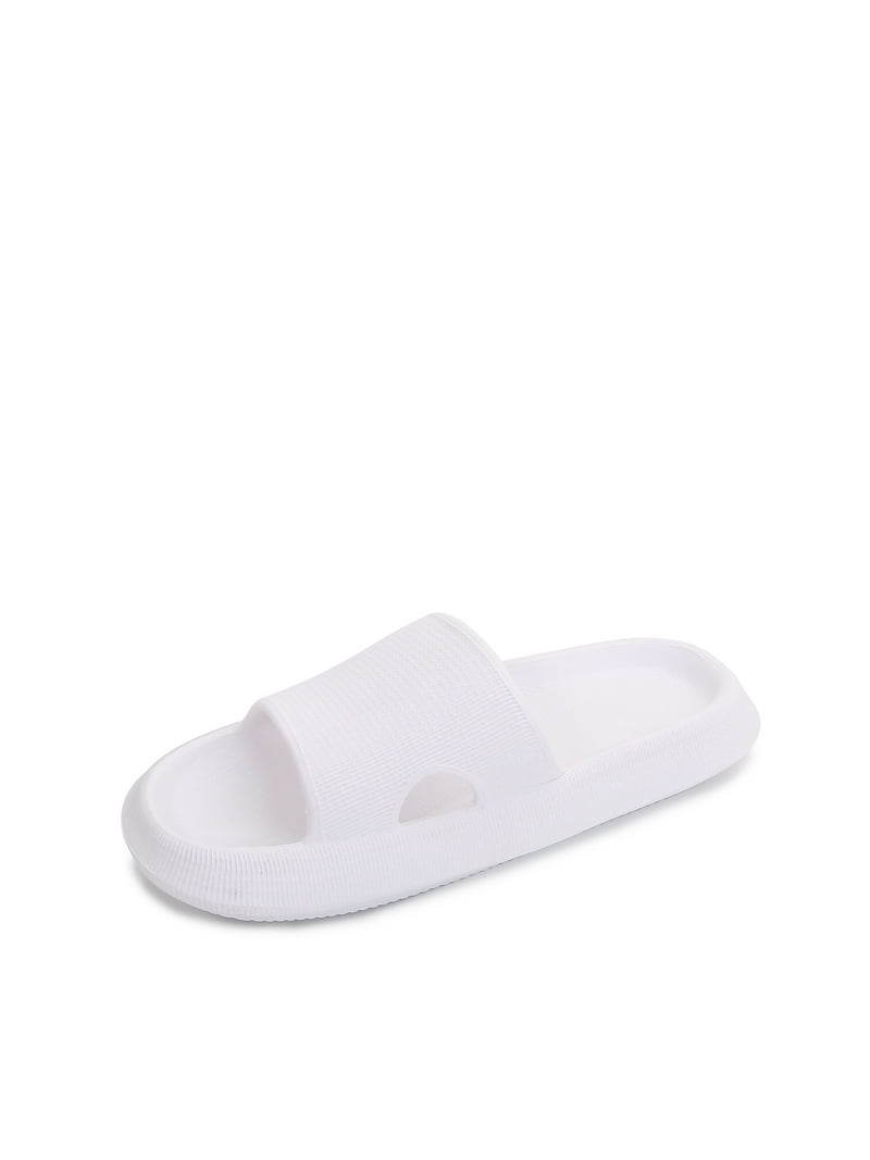 〽️Men Slide Sandals White Slip-on Classic Comfort Streetwear Open-Toe Shoes White sandals, summer sun, and effortless fits. Keeping  main image 4