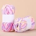 thumbnail image 1 of Thick DIY Crochet Scarf Anti-Pilling 50g/ball Ice Strip Thread Yarn Coarse Wool Thread Chenille Hand Knitting Yarn MULTICOLOR2, 1 of 8