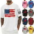 thumbnail image 1 of Thick Distressed Washed T-Shirts for Men Compression Shirt Men Men Fashion Print Round Neck Casual Fashion Short Sleeve Round-Neck Blouses Shirts Gray Xxxxxl, 1 of 6