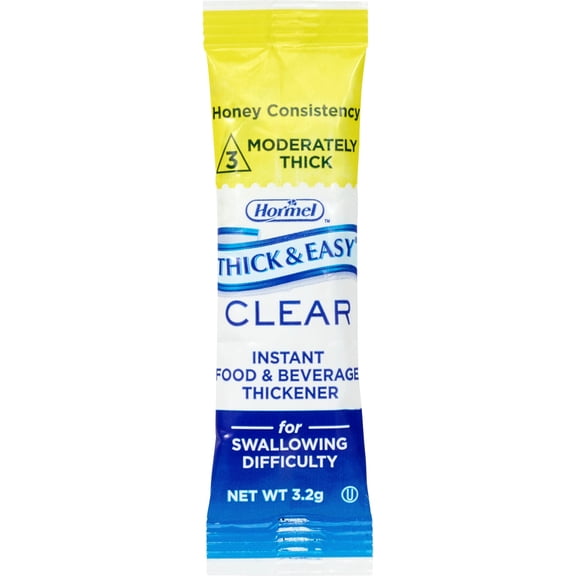 Thick & Easy Clear Food & Drink Thickener Unflavored 3.2 Gram Packet 100 Ct