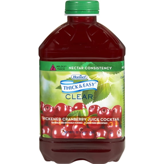 Thick & Easy Clear Thickened Beverage 15813 46 oz, Cranberry Juice Cocktail