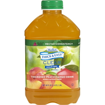 Thick & Easy Clear Thickened Beverage Peach Mango 46 oz. Bottle 6 Ct